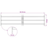 Griglia di Sicurezza per Finestra con 3 Traversine 3 pcs