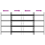 Griglia di sicurezza per finestre con 4 barre trasversali 3 pcs