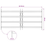 Griglia di sicurezza per finestre con 4 barre trasversali 3 pcs