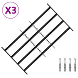 Griglia di sicurezza per finestre con 4 barre trasversali 3 pcs