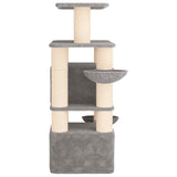Albero per gatti con pali per graffiare in sisal 2 pz 147 cm