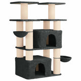Albero per gatti con pali per graffiare in sisal 2 pz 147 cm