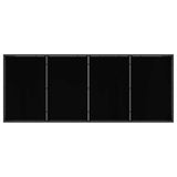 Set di Mobili da Esterno 9 pcs Nero e antracite Textilene