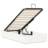 Letto ottomano Bianco 90 x 190 cm Legno di pino massiccio