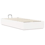 Letto ottomano Bianco 90 x 190 cm Legno di pino massiccio