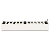 Letto ottomano Bianco 90 x 190 cm Legno di pino massiccio