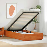 Letto ottomano Marrone Cera 90 x 200 cm Legno di pino massiccio