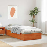 Letto ottomano Marrone Cera 90 x 200 cm Legno di pino massiccio