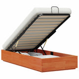 Letto ottomano Marrone Cera 90 x 200 cm Legno di pino massiccio