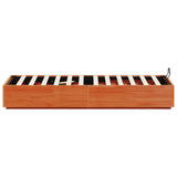 Letto ottomano Marrone Cera 90 x 200 cm Legno di pino massiccio
