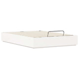 Letto ottomano Bianco 160 x 200 cm Legno di pino massiccio