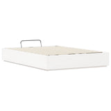 Letto ottomano Bianco 160 x 200 cm Legno di pino massiccio