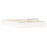 Telaio del Letto Ottomano con Ripostiglio Bianco 140 x 190 cm