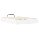Telaio del Letto Ottomano con Ripostiglio Bianco 140 x 190 cm