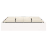 Telaio del Letto Ottomano con Ripostiglio Bianco 140 x 190 cm