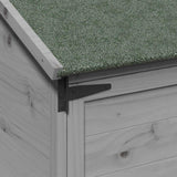 Capanno da Giardino con tetto Grigio 59 x 56 x 113,5 cm
