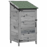 Capanno da Giardino con tetto Grigio 59 x 56 x 113,5 cm