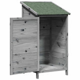 Capanno da Giardino con tetto Grigio 59 x 56 x 113,5 cm