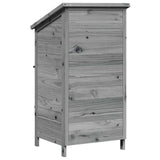 Capanno da Giardino con tetto Grigio 59 x 56 x 113,5 cm