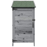 Capanno da Giardino con tetto Grigio 59 x 56 x 113,5 cm