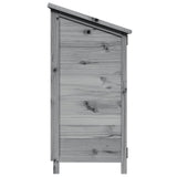 Capanno da Giardino con tetto Grigio 59 x 56 x 113,5 cm