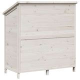 Capanno da Giardino con tetto Bianco 106,5 x 56 x 113,5 cm