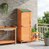 Capanno da Giardino con tetto Marrone 59,5 x 56 x 176,5 cm