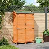 Capanno da Giardino con tetto Marrone 106,5 x 56 x 176 cm