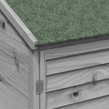 Capanno da Giardino con tetto Grigio 59 x 56 x 113,5 cm