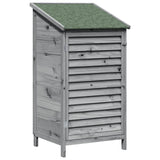 Capanno da Giardino con tetto Grigio 59 x 56 x 113,5 cm