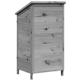 Capanno da Giardino con tetto Grigio 59 x 56 x 113,5 cm