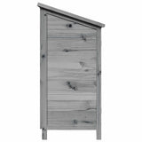 Capanno da Giardino con tetto Grigio 59 x 56 x 113,5 cm