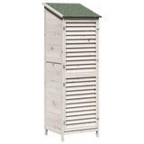 Capanno da Giardino con tetto Bianco 59 x 56 x 176 cm