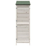 Capanno da Giardino con tetto Bianco 59 x 56 x 176 cm