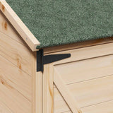 Capanno da Giardino con tetto Naturale 59,5 x 56 x 113,5 cm