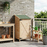 Capanno da Giardino con tetto Naturale 59,5 x 56 x 113,5 cm