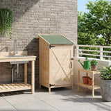 Capanno da Giardino con tetto Naturale 59,5 x 56 x 113,5 cm