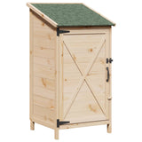 Capanno da Giardino con tetto Naturale 59,5 x 56 x 113,5 cm