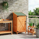Capanno da Giardino con tetto Marrone 59,5 x 56 x 113,5 cm