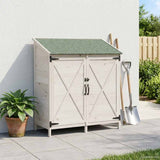 Capanno da Giardino con tetto Bianco 106 x 56 x 113,5 cm