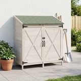 Capanno da Giardino con tetto Bianco 106 x 56 x 113,5 cm