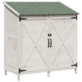 Capanno da Giardino con tetto Bianco 106 x 56 x 113,5 cm