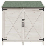 Capanno da Giardino con tetto Bianco 106 x 56 x 113,5 cm