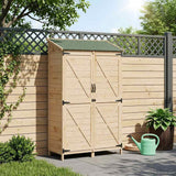 Capanno da Giardino con tetto Naturale 106 x 56 x 176,5 cm