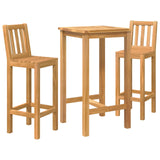 Set Bar da Esterno 3 pcs Non trattato Legno di teak solido