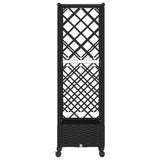 Letto Rialzato con Griglia e Tetto Nero 122,5 x 40 x 127 cm PP