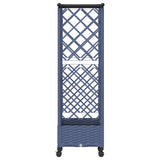 Letto Rialzato con Griglia e Tetto Grigio 124 x 40 x 127 cm PP