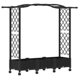 Letto Rialzato con Griglia e Tetto Nero 169 x 40 x 129 cm PP