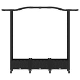 Letto Rialzato con Griglia e Tetto Nero 169 x 40 x 129 cm PP