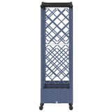 Letto Rialzato con Griglia e Tetto Grigio 169 x 40 x 129 cm PP